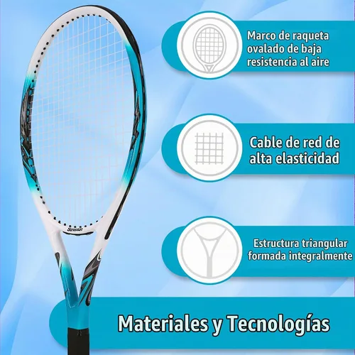Vista 3 de Senston 27" Adult Tennis Racket, Durable Lightweight Vibration Dampening
