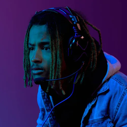 Vista 6 de PDP Victrix Pro AF Wired Professional Esports Gaming Headset with Cooling Xbox Series One, Xbox Series S X, PC, Windows 10 Computer - BlackPurple