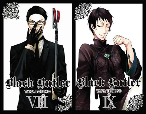 Vista 7 de Black Butler Manga Set Vol 1-10 by Yana Toboso + 5 Kokuyo Campus Notebooks of Spy x Family Limited Edition