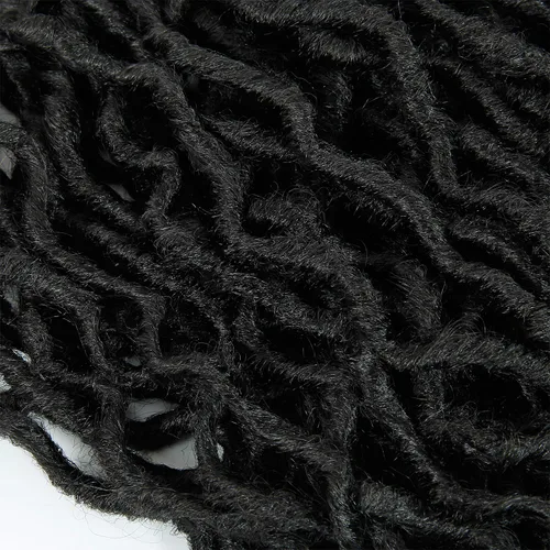 Vista 7 de Rizos de cabello sintético tejido en crochet de 16 pulgadas, 8 paquetes, Rizos de cabello tejido en crochet pre-enlazados con extremos rizados