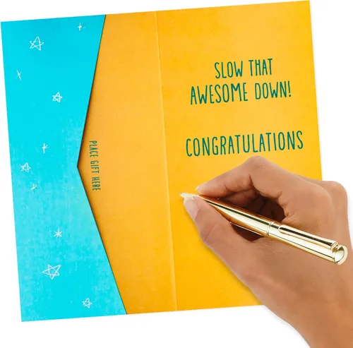 Vista 3 de Hallmark Surtido de tarjetas de regalo o soporte para dinero de graduación, Dream Big (4 tarjetas con sobres)