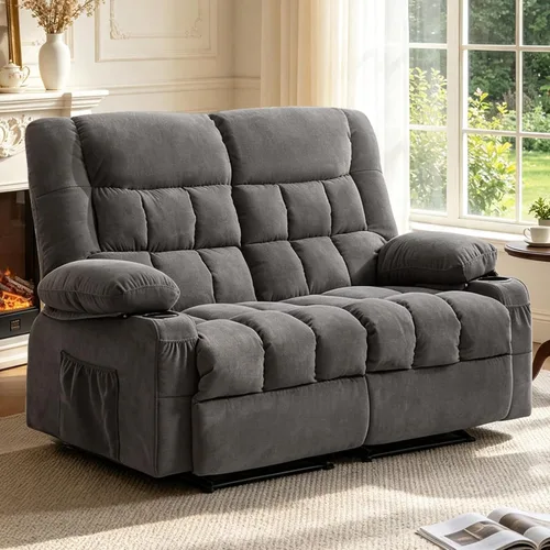 Vista 9 de Silla reclinable giratoria 2-Gris