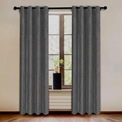 Vista 11 de KEMCO Panel de cortina opaca de felpilla de doble cara para sala de estar, dormitorio, dormitorio, sala de estar, oficina, con aislamiento térmico