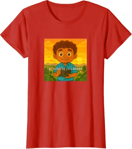 Vista 108 de Camiseta El Niño de la Cámara – Diseño Oficial del Cuento Ilustrado