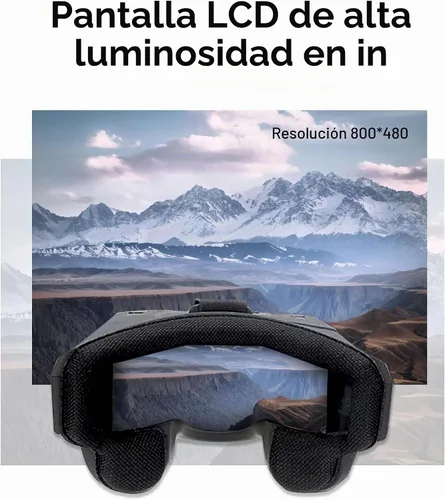 Vista 6 de EV800D Gafas FPV con DVR - 5.8G 40CH Pantalla de 5 Pulgadas Antena Integrada Batería para Cámara FPV Analógica y Transmisor Dron FPV RC Coche Avión