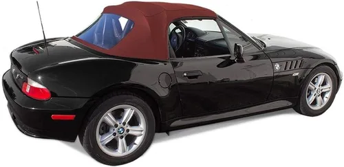 Vista 5 de Compatible con Beemer Z3 1996-2002 Convertible Soft Top Reemplazo y sarga de plástico para ventana (negro)