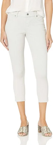 Vista 6 de HUE Leggings capris esenciales de mezclilla para mujer, varios