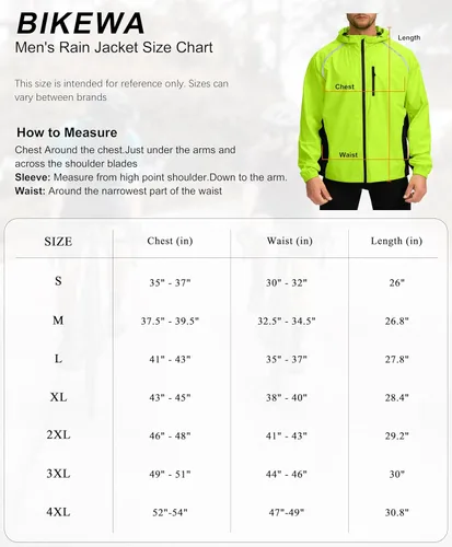 Vista 7 de Chaqueta impermeable para hombre, para ciclismo, correr, ligera, plegable, cortavientos, con capucha, equipo de golf, senderismo, impermeable