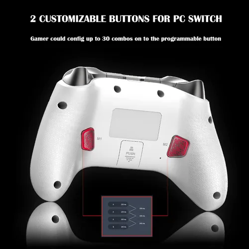 Vista 8 de BEITONG ASURA 2 Pro NS PC Switch Game Controller Wireless Gamepad For Nintendo Switch Win 7 8 10 11 Android iPhone iPad Steam Gaming, 6 Axis