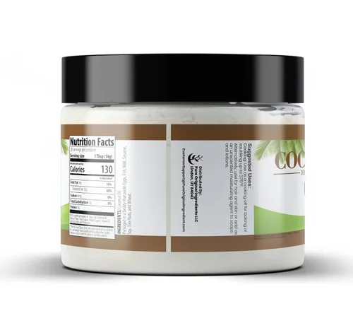 Vista 2 de Pure Original Ingredients Aceite de coco siempre puro, refinado y filtrado, desodorizado, sin sabor a coco