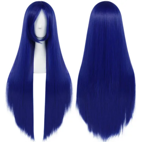 Vista 48 de anogol Vocaloid 32" 80 cm de largo recto de Cosplay peluca Pelucas Para Fiestas Halloween, Anaranjado