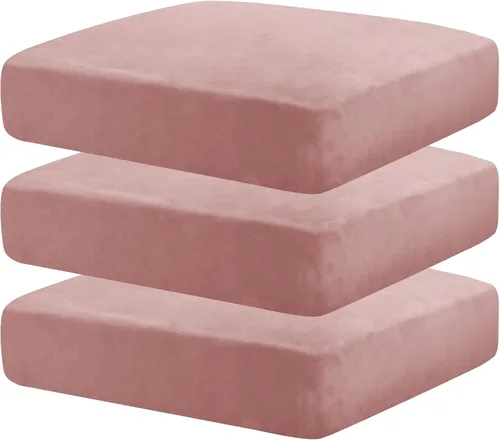 Vista 36 de MAXIJIN Fundas de cojín elásticas de terciopelo para sofá, funda de cojín suave de repuesto para sofá de dos plazas, protector de asiento