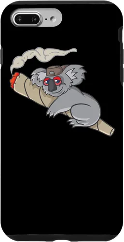 Vista 9 de iPhone 15 Koala fumar marihuana marihuana fumar marihuana Stoner Don't Care Bear Case