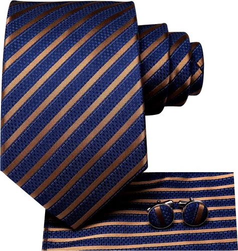 Vista 154 de Dubulle Corbata tejida de cachemira para hombre y gemelos de pañuelo para hombre, conjunto de gemelos para boda formal y negocios