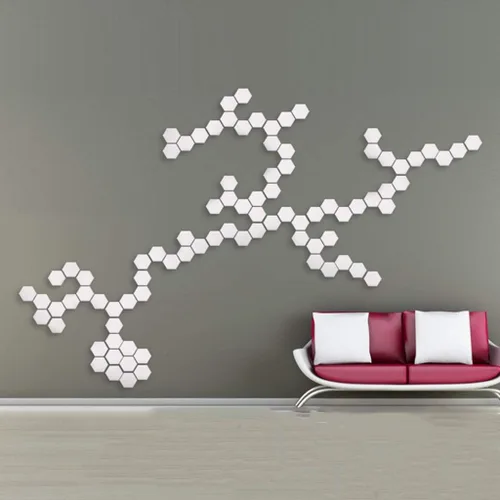 Vista 3 de QFFL Paneles de luz led inteligentes Touch Quantum Light USB a interfaz para conectar lámpara de pared hexagonal adecuado para leer en sala de estar