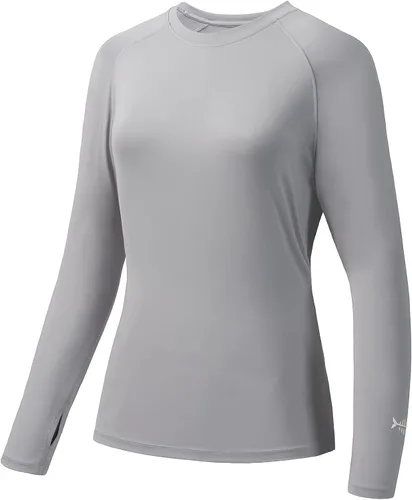 Vista 11 de BASSDASH – Camiseta de manga larga para mujer con protección solar UV UPF 50+ para pesca y senderismo Negro