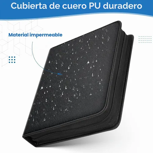 Vista 3 de Carpeta de tarjetas de béisbol de 900 bolsillos, álbum de tarjetas Negro