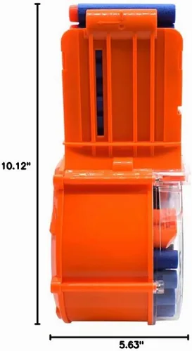 Vista 7 de Revista de tambor de 25 rondas para la serie Nerf N-Strike Elite con 30 dardos de recarga
