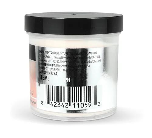 Vista 2 de Mia Secret Acrílico Polvo Cubierta Melocotón 4 oz.