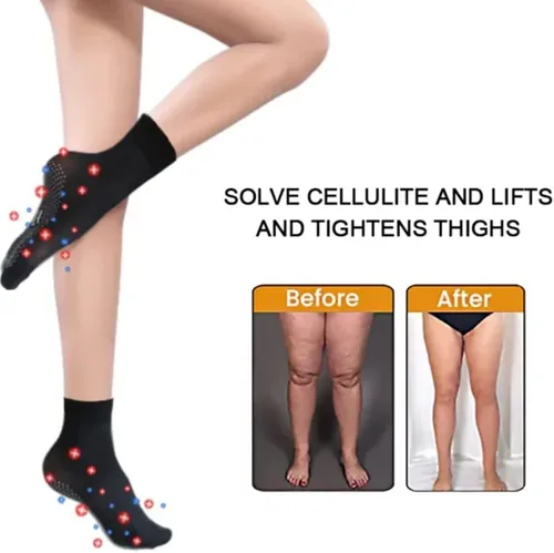 Vista 3 de Calcetines elásticos para moldear el cuerpo iónico de turmalina