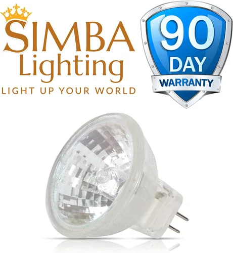 Vista 6 de Simba Lighting - Bombillas de foco halógeno MR11 de 10 vatios y 12 voltios (paquete de 6) de 2 pines, 110 lm, ángulo de haz de 30° para acento, luz