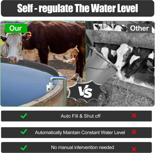 Vista 4 de Válvula Flotante Para Tanque De Agua Diseñada Para Control De Nivel De Agua, Llenado Automático Y Apagado, Válvula Flotante De Resina De Nylon