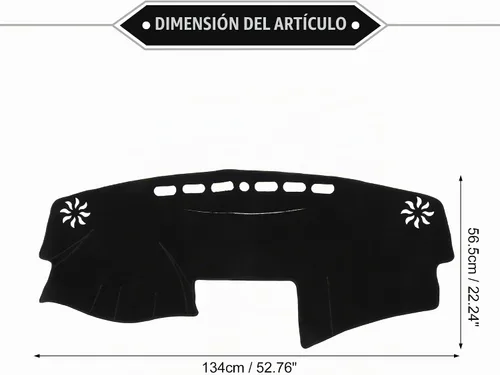 Vista 6 de Estera de la cubierta del salpicadero del coche del poliéster para Toyota Camry 2007-2011 Negro