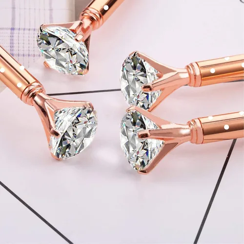 Vista 3 de Bolígrafo de regalo para mujer, bolígrafos únicos de metal brillante con tinta negra, suministros de oficina, regalos para Navidad, compromiso