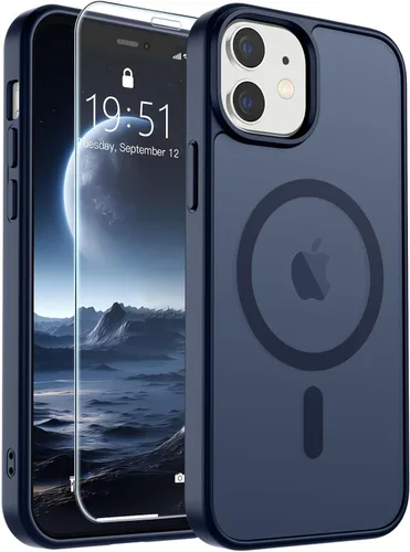 Vista 229 de SUPFINE Funda magnética para iPhone SE 2022 (3ª)/2020 (2ª), iPhone 8 (compatible con MagSafe) (protección contra caídas de grado militar), funda