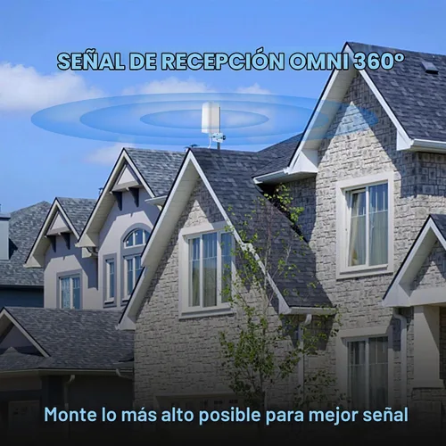 Vista 5 de 10dBi al aire libre 4G LTE 5G antena N conector hembra Omni