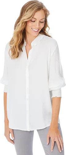 Vista 4 de Foxcroft Althea - Blusa de satén de manga larga para mujer