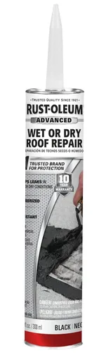 Vista 8 de Rust-Oleum Cemento reparador de techos a base de asfalto húmedo o seco, galón, negro, paquete de 2