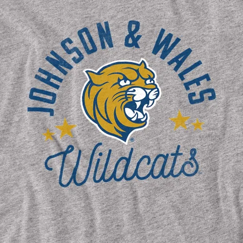 Vista 2 de Johnson & Wales University Official Wildcats - Camiseta para mujer Athletic Heather