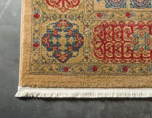 Vista 9 de Unique Loom Palace Collection - Alfombra bohemia tradicional, medallón, vintage (2 pies x 3 pies, rectangular, azul claro/bronceado)