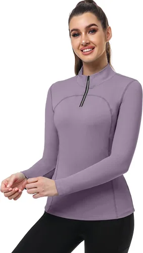 Vista 6 de CADMUS Women's Compression Long Sleeve Shirts for Hiking Running Dry Fit Tights
