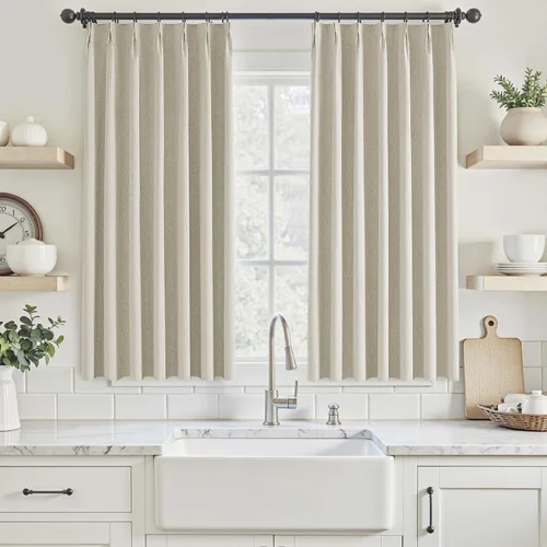 Vista 48 de UHITECH Cortinas plisadas pequeñas de 35 pulgadas de largo, cortinas opacas cortas para ventanas de sótano, aislamiento térmico, cortinas opacas