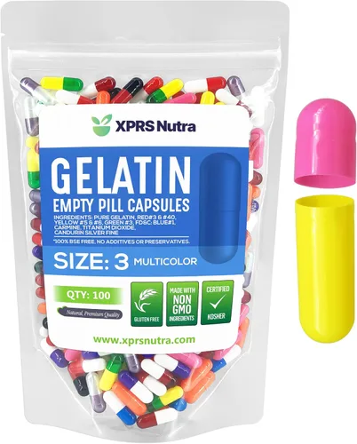 Vista 36 de XPRS Nutra Cápsulas vacías tamaño 3 – 1000 cápsulas vacías de gelatina – Pastillas de relleno de cápsulas de bricolaje – Tapa de gel de píldora