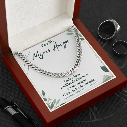 Vista 4 de Regalo Para Mi Mejor Amiga - Regalo Para Una Amiga, Un Regalo Unico Para El Amor De Mi Vida, Para El Amor De Mi Vida, Collar Y Mensaje, Regalos Para