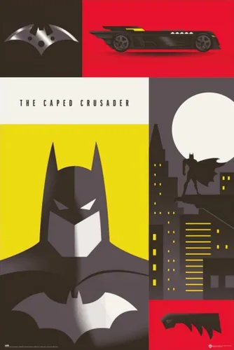Vista 7 de Batman - Póster de DC Comics (The Caped Crusader) (Tamaño: 24 x 36 pulgadas) (juego de póster y tira de pósteres)