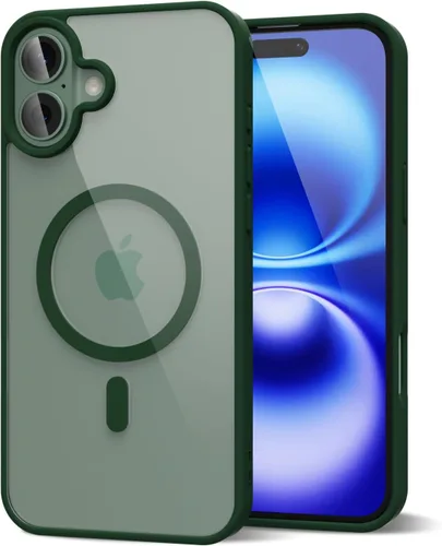 Vista 44 de oakxco Funda magnética transparente compatible con Magsafe, bonita funda delgada y transparente de poliuretano termoplástico no amarillenta, carcasa