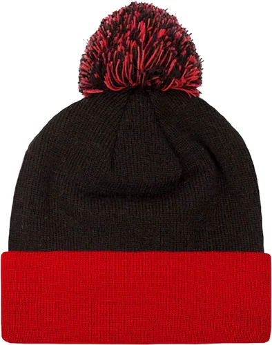 Vista 6 de Gorro de punto de estilo de fútbol para fanáticos del fútbol, sombrero de punto elegante deportivo con pompón, para hombres y mujeres, regalo