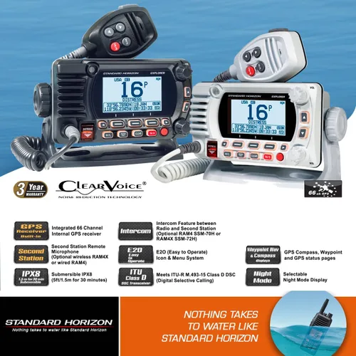 Vista 5 de Standard Horizon Kit de montaje empotrado MMB-97 para Explorer GX1600/GX1700