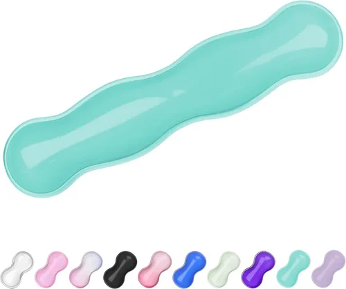 Vista 25 de Reposamuñecas de Gel para Teclado y Ratón, Reposamuñecas para Teclado, Soporte de Muñeca para Ratón, Alivio del Dolor, Toque Fresco, Antideslizante