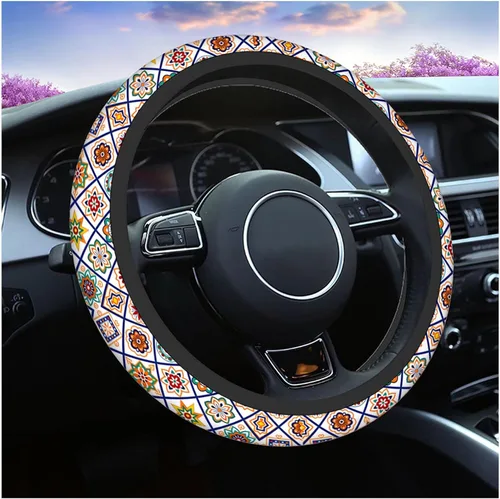 Vista 23 de Swono Funda para volante para hombres y mujeres, zanahorias de Pascua, naturaleza linda, universal, 15 pulgadas, antideslizante, sin olor