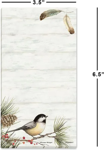 Vista 5 de Current Cardinal Woodland Birds - Juego de 12 blocs de notas magnéticos, 6 diseños, 30 hojas de 3.5 x 6.5 pulgadas, lista de compras, notas