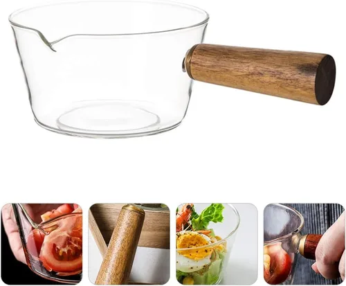 Vista 8 de Cabilock Olla de cocina de vidrio Olla de cocina complementaria Olla de estofado Olla de sopa gruesa Olla de vidrio para alimentos Olla de sopa