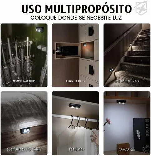Vista 6 de Xprite Kit de luces seguras para armas de 2 piezas, luces LED magnéticas