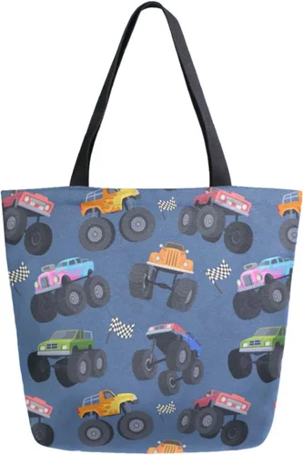 Vista 20 de Naanle Bolsa de lona para mujer, bolso de hombro casual con hoja de palma, reutilizable, multiusos, resistente, para compras, comestibles, algodón