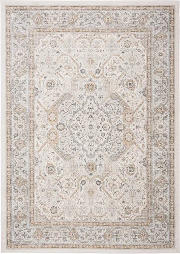 Vista 83 de SAFAVIEH - Colección Isabella, alfombra decorativa - 2'2" x 5', azul y crema, diseño oriental, no desprende pelusa y fácil cuidado, ideal para áreas