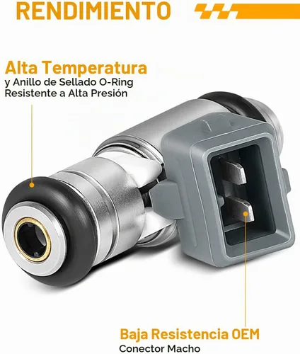 Vista 3 de IWP162 para: inyectores de combustible de motocicleta Harley Davidson para Softail 2004-2005, Dyna, FLH, FLT 2001-2010, reemplazo 27609-01B